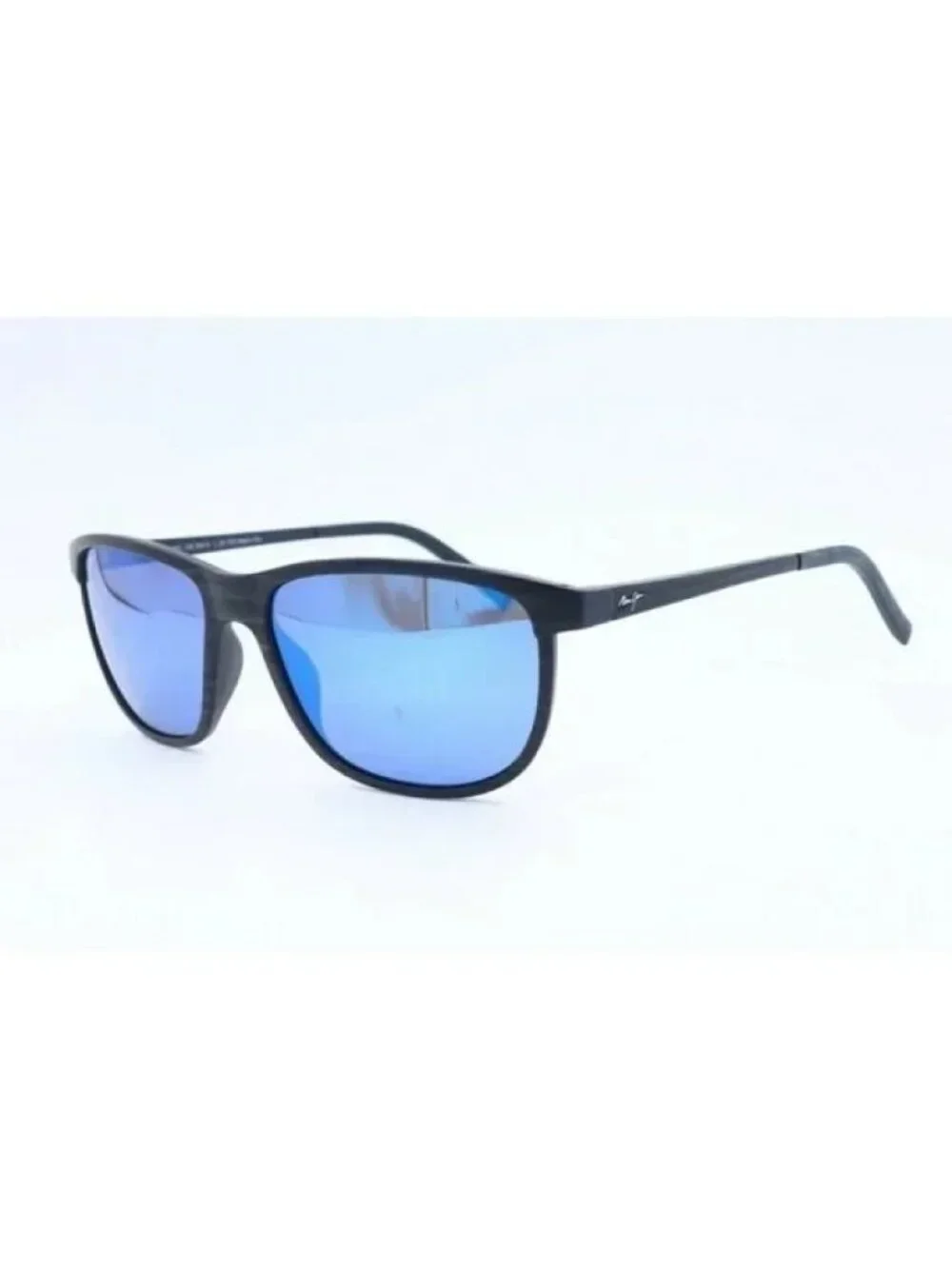 Maui Jim Dragon's MJ 811-03S Navy Stripe Sunglasses Polarized Blue Lens